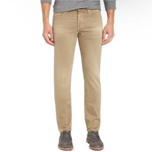 Adriano Goldschmied the matchbox slim straight Men beige corduroy ribbed pants